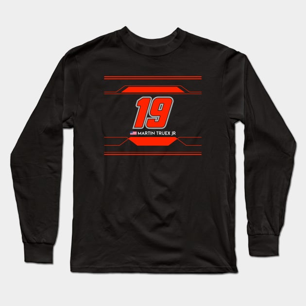 Martin Truex Jr #19 2023 NASCAR Design Long Sleeve T-Shirt by AR Designs 